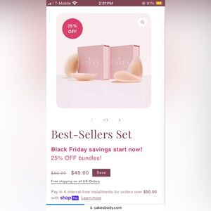 Cakes circle and triangle set, unused